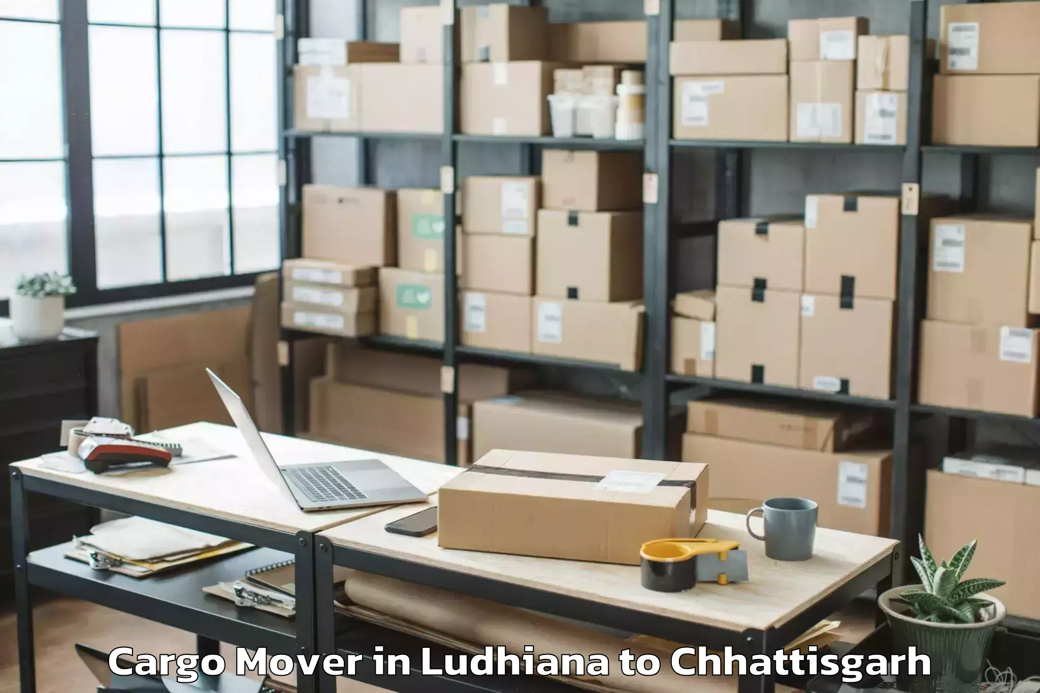 Leading Ludhiana to Raigarh Chhattisgarh Cargo Mover Provider